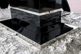 Midvale Black/Chrome Dining Table from Furniture of America - Luna Furniture
