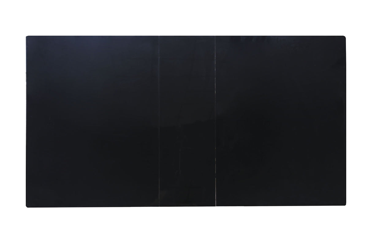 Midvale Black/Chrome Dining Table from Furniture of America - Luna Furniture
