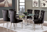 Casper Chrome Dining Table from Furniture of America - Luna Furniture