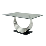 Orla Silver/Black 7-Piece Dining Room Set