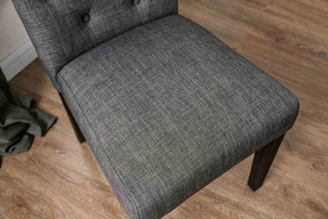 Alfred Antique Black/Gray Side Chair from Furniture of America - Luna Furniture