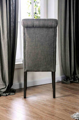 Alfred Antique Black/Gray Side Chair from Furniture of America - Luna Furniture