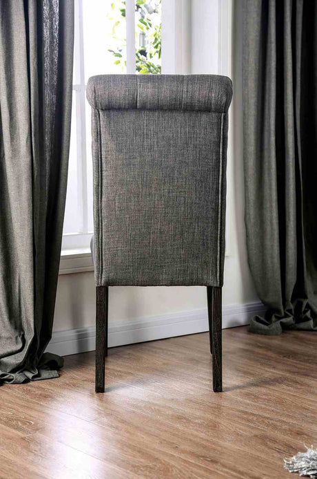 Alfred Antique Black/Gray 5-Piece Dining Room Set from Furniture of America - Luna Furniture