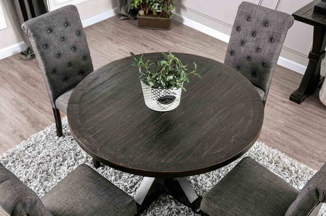 Alfred Antique Black/Gray 5-Piece Dining Room Set from Furniture of America - Luna Furniture