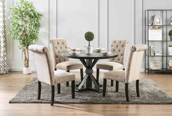 Alfred Antique Black/Ivory 5-Piece Dining Room Set