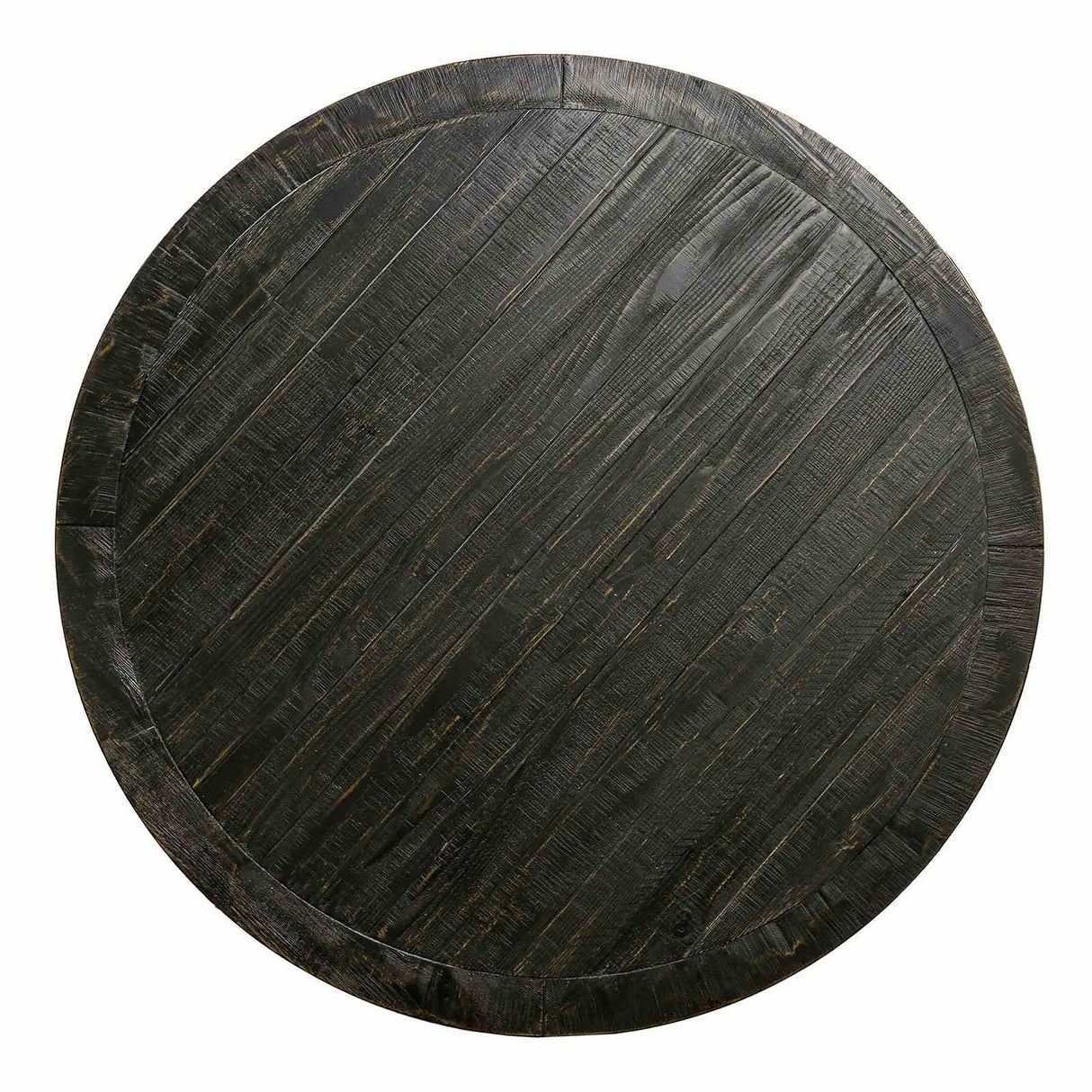 Alfred Antique Black Round Dining Table from Furniture of America - Luna Furniture