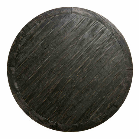 Alfred Antique Black Round Dining Table from Furniture of America - Luna Furniture