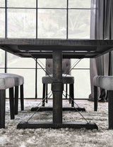 Alfred Antique Black 7 Pc Dining Table Set from Furniture of America - Luna Furniture