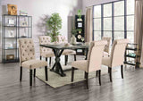 Alfred Antique Black 7 Pc Dining Table Set from Furniture of America - Luna Furniture