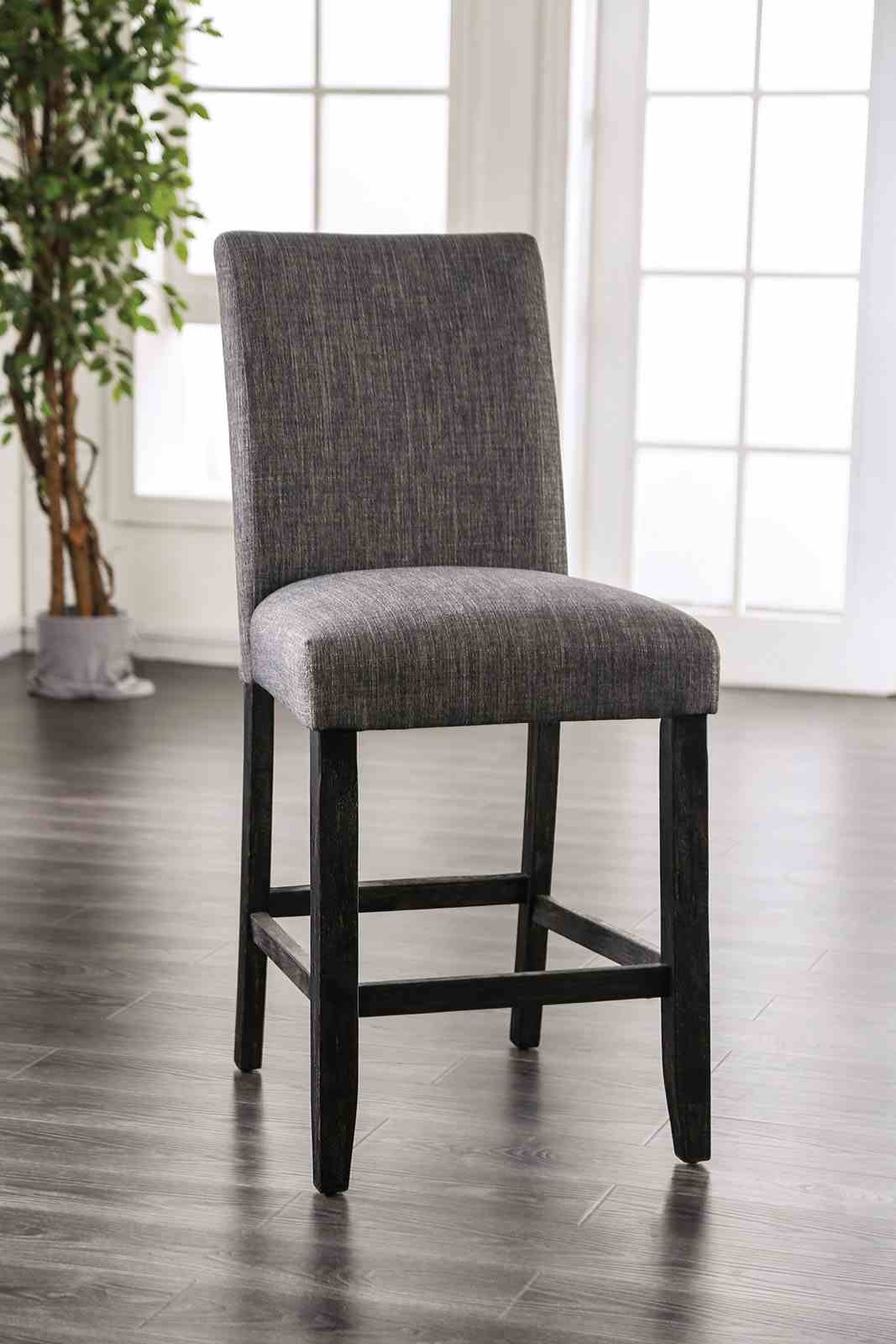 Brule White/Antique Black 5 Pc Counter Ht Table Set from Furniture of America - Luna Furniture
