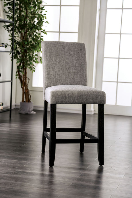 Brule Light Gray Counter Height Chair from Furniture of America - Luna Furniture