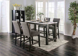 Brule White/Antique Black 5 Pc Counter Ht Table Set from Furniture of America - Luna Furniture
