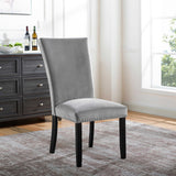 Kian Black/Light Gray Side Chair from Furniture of America - Luna Furniture
