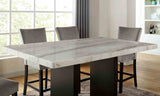 Kian White/Black 7 Pc Counter Ht Table Set from Furniture of America - Luna Furniture