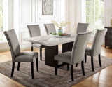 Kian White/Black 7 Pc Dining Table Set from Furniture of America - Luna Furniture