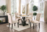 Elfredo White/Antique Black 5 Pc Dining Table Set from Furniture of America - Luna Furniture