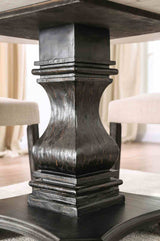 Elfredo White/Antique Black 5 Pc Dining Table Set from Furniture of America - Luna Furniture