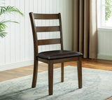 Gracefield Walnut/Dark Brown 5 Pc. Dining Table Set from Furniture of America - Luna Furniture