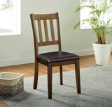 Blackwood Walnut/Dark Brown 3 Pc. Round Table Set from Furniture of America - Luna Furniture
