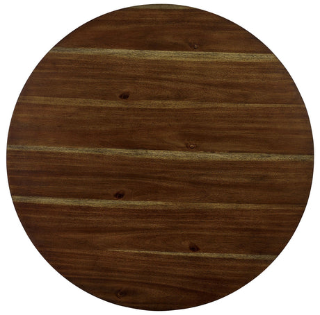 Blackwood Walnut/Dark Brown 3 Pc. Round Table Set from Furniture of America - Luna Furniture