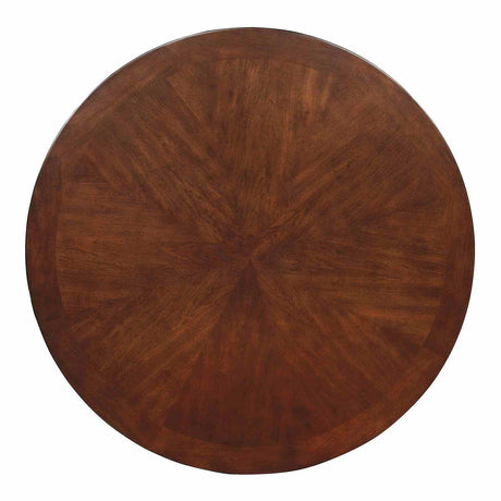 Carlisle Brown Cherry/Beige 5-Piece Dining Room Set from Furniture of America - Luna Furniture