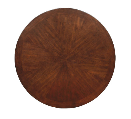Carlisle Brown Cherry Round Dining Table from Furniture of America - Luna Furniture