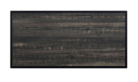 Dicarda Black/Distressed Dark Oak Bar Ht. Table from Furniture of America - Luna Furniture