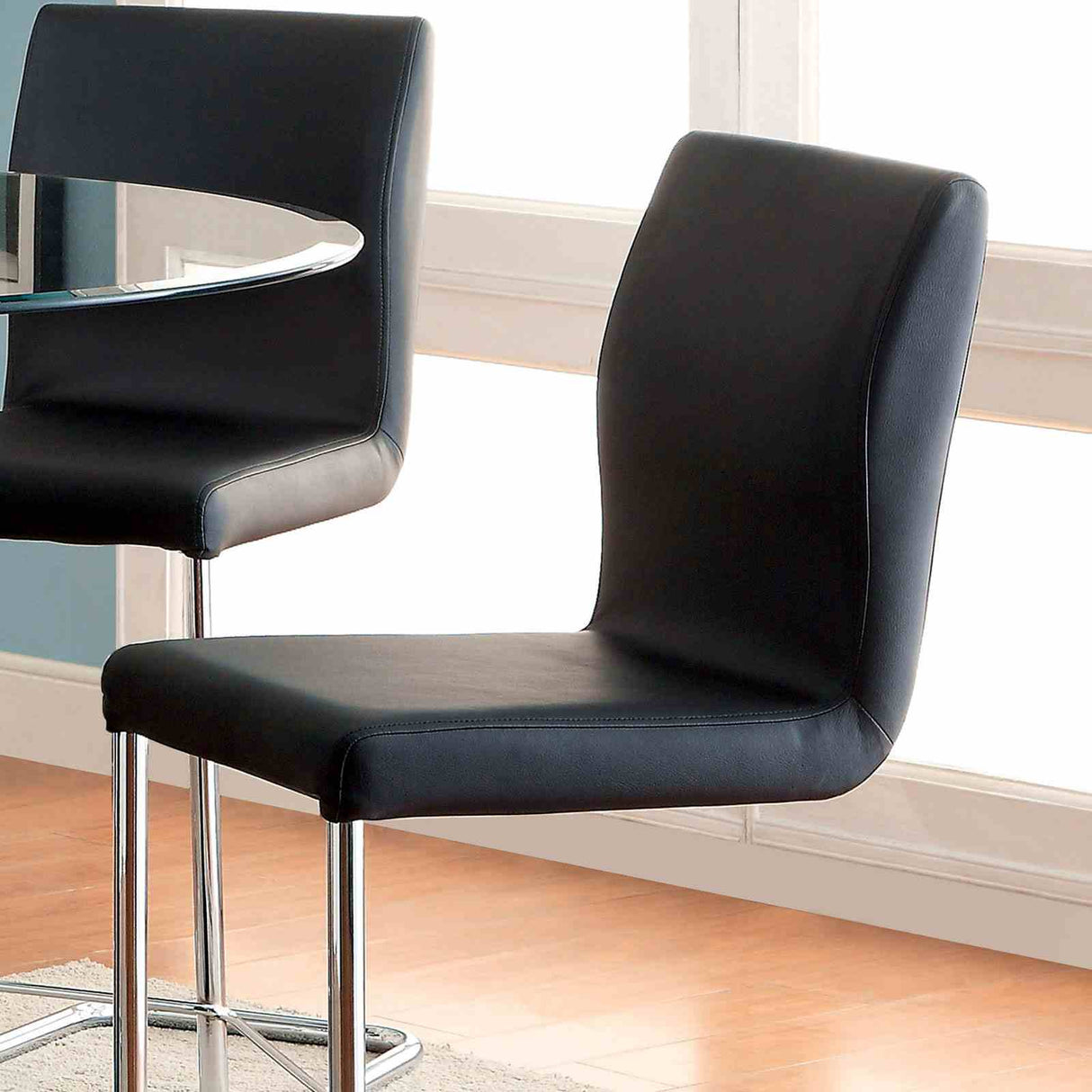 Lodia Black 5 Pc Dining Table Set from Furniture of America - Luna Furniture