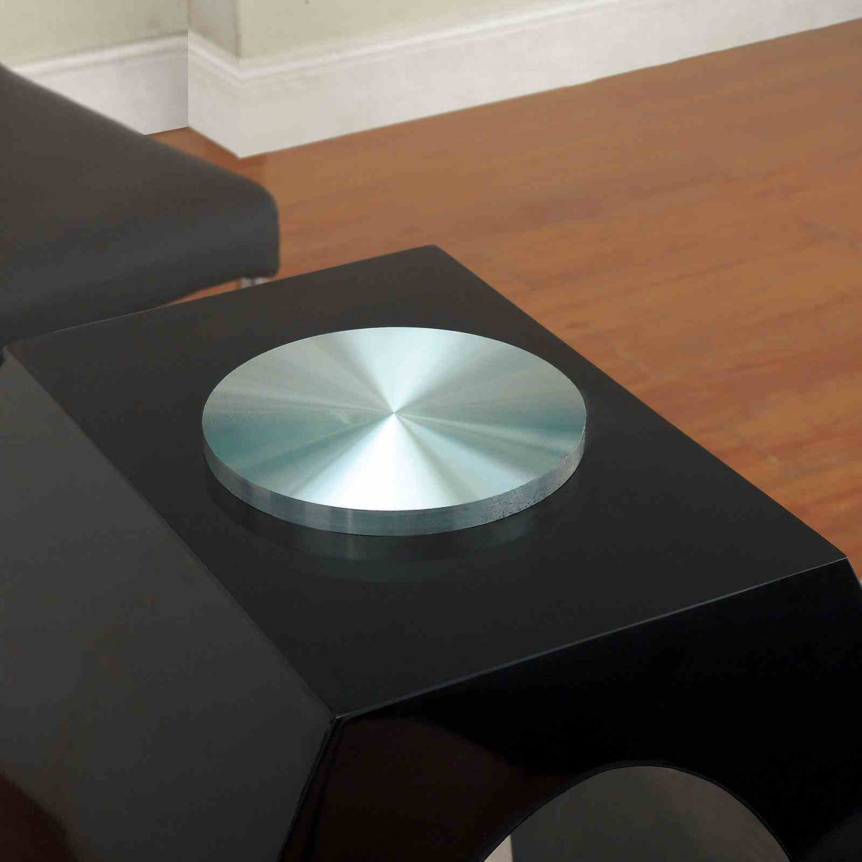 Lodia Black Round Counter Ht. Table from Furniture of America - Luna Furniture