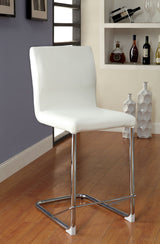 Lodia White 5 Pc Counter Ht Table Set from Furniture of America - Luna Furniture