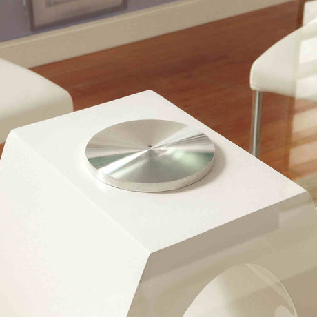 Lodia White Round Counter Ht. Table from Furniture of America - Luna Furniture