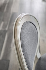 Kathryn Antique White/Gray Side Chair from Furniture of America - Luna Furniture
