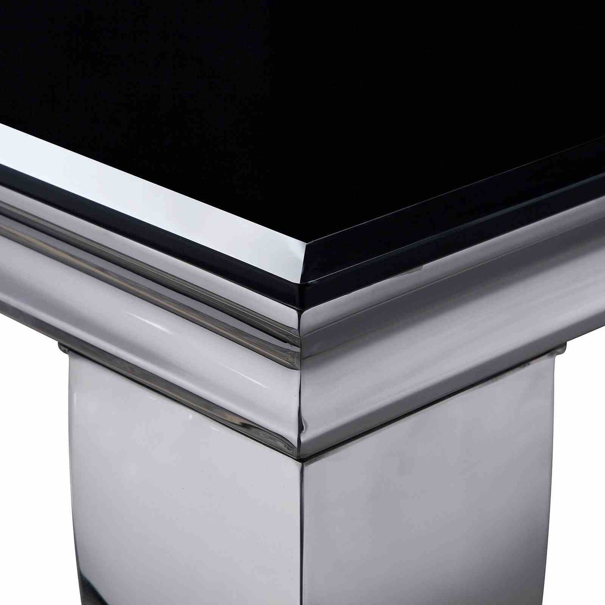 Neuveville Black/Chrome 7 Pc Dining Table Set from Furniture of America - Luna Furniture