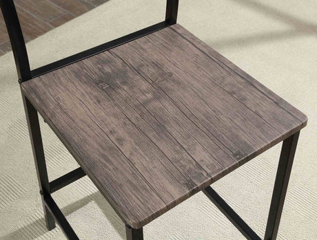 Westport Antique Brown/Black 5 Pc. Counter Ht. Table Set from Furniture of America - Luna Furniture