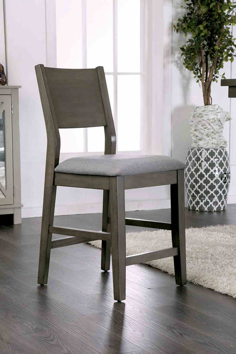 Anton Brown/Gray 7-Piece Counter Hight Set from Furniture of America - Luna Furniture