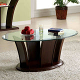 Manhattan Brown Cherry Coffee Table from Furniture of America - Luna Furniture