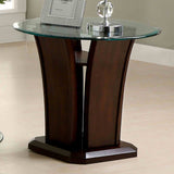 Manhattan Brown Cherry End Table from Furniture of America - Luna Furniture