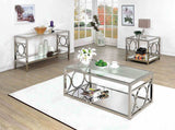 Rylee Chrome Coffee Table from Furniture of America - Luna Furniture