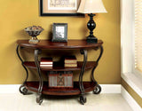 May Brown Cherry Sofa Table from Furniture of America - Luna Furniture