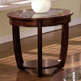 Crystal Falls Dark Cherry End Table from Furniture of America - Luna Furniture