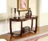 Crystal Falls Dark Cherry Sofa Table from Furniture of America - Luna Furniture