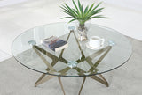Alvise Champagne Coffee Table from Furniture of America - Luna Furniture