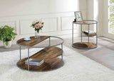 Orrin Gray/Walnut End Table from Furniture of America - Luna Furniture