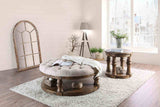 Mika Antique Oak Coffee Table from Furniture of America - Luna Furniture