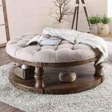 Mika Antique Oak Coffee Table from Furniture of America - Luna Furniture