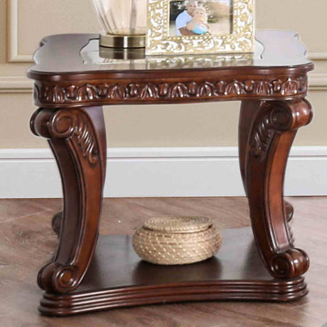 Walworth Dark Oak End Table from Furniture of America - Luna Furniture