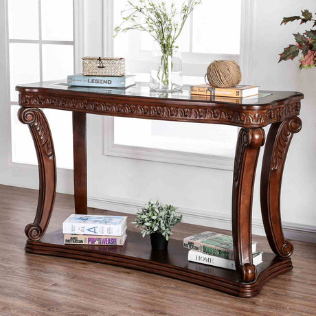 Walworth Dark Oak Sofa Table from Furniture of America - Luna Furniture