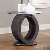 Lodia Gray End Table from Furniture of America - Luna Furniture