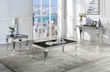 Wetzikon Black/Silver Coffee Table from Furniture of America - Luna Furniture