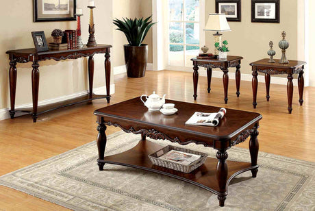 Bunbury Cherry Sofa Table from Furniture of America - Luna Furniture